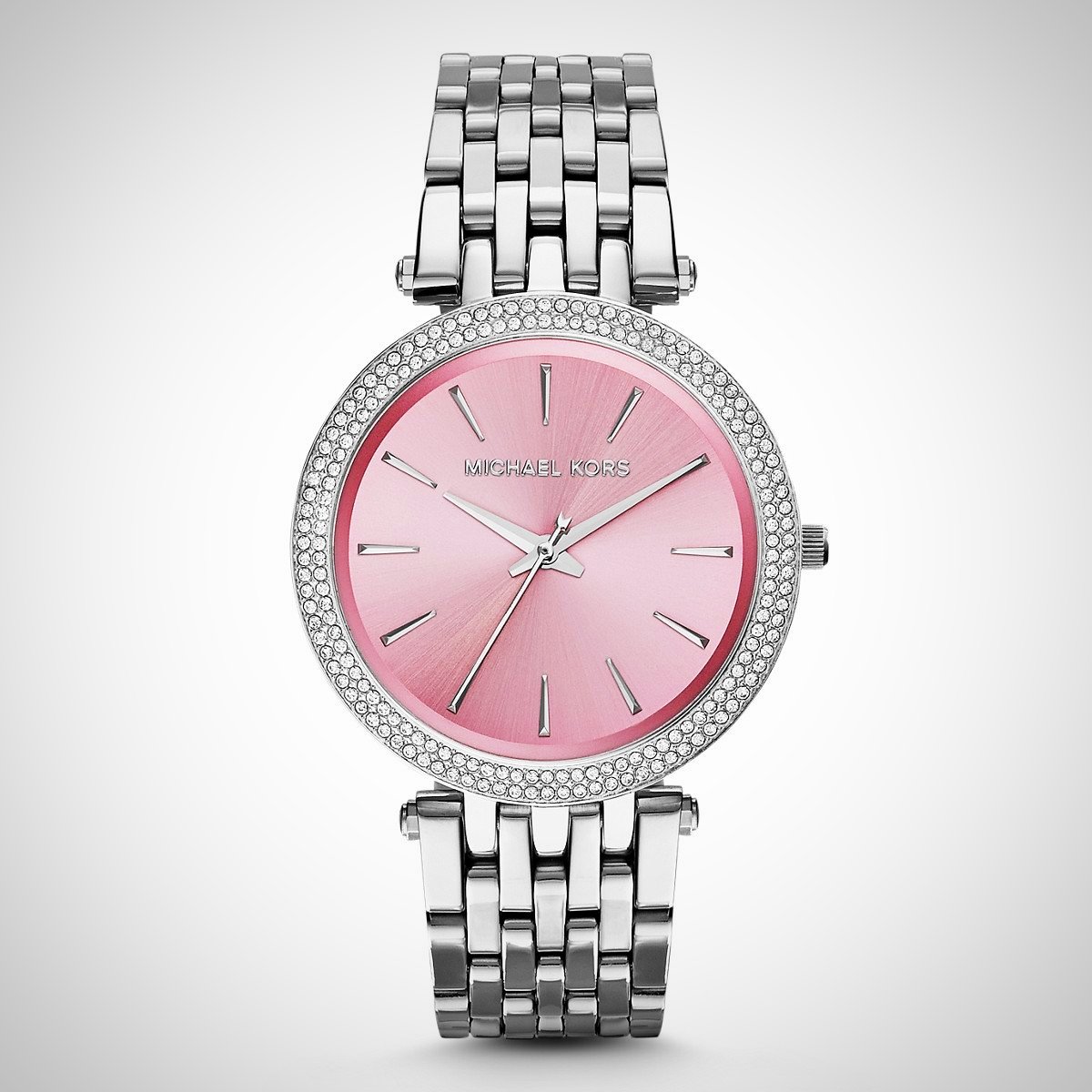 Michael Kors MK3352 Darci Pink Dial Stainless Steel Ladies Watch
