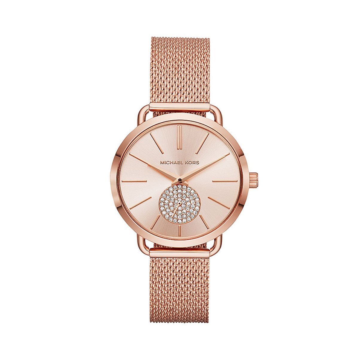 Michal Kors MK3845 Portia Ladies Rose Gold Watch