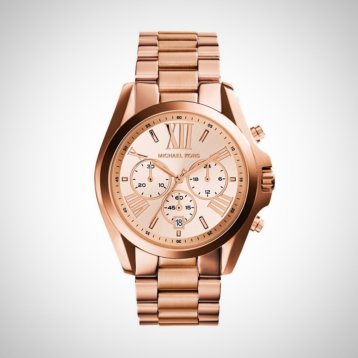 Michael Kors MK5503 Bradshaw PVD Rose Gold Chronograph Women's Watch
