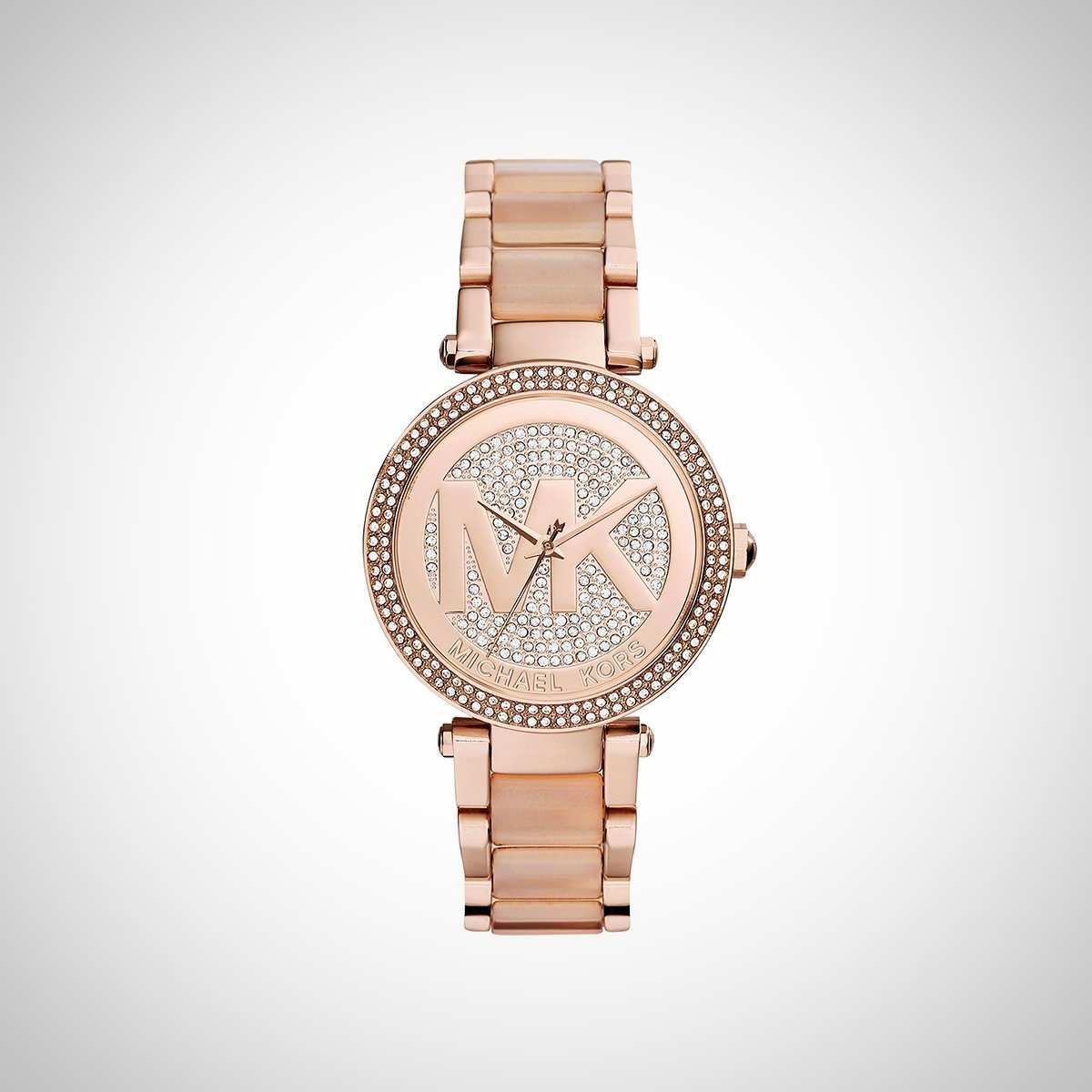Michael Kors MK6176 Ladies Parker Crystal Pave Logo Watch