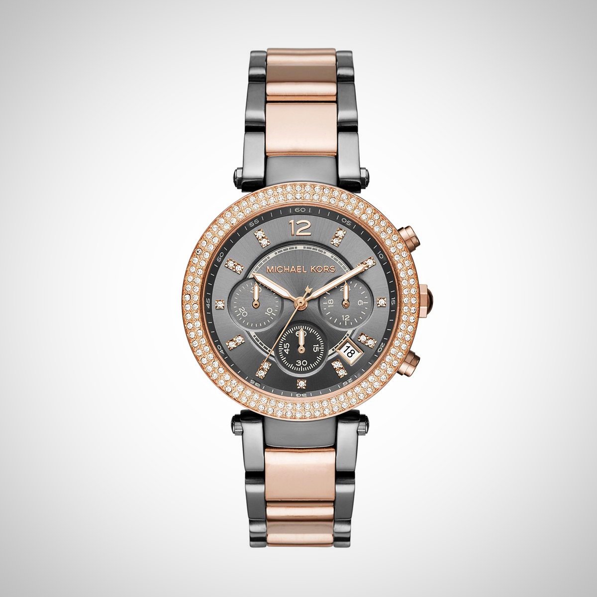 Michael Kors MK6440 Parker Ladies Two Tone Chronograph Watch