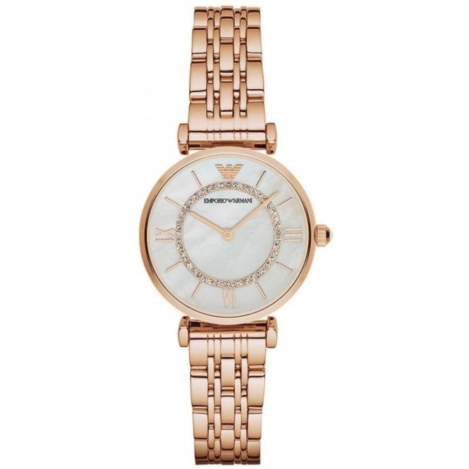 Emporio Armani AR1909 Gianni Ladies Rose Gold Watch