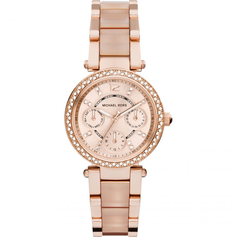Michael Kors MK6110 Mini Parker Women's PVD Rose Watch
