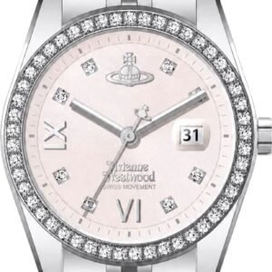 Vivienne Westwood VV317PKSL Camberwell Watch 28 MM In Stainless Steel Pink-Silver