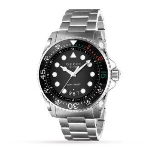 Gucci Dive YA136208 Mens 45mm Silver watch